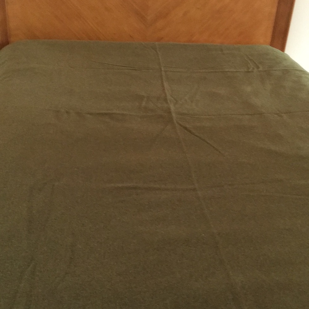 Wool olive drab army blanket